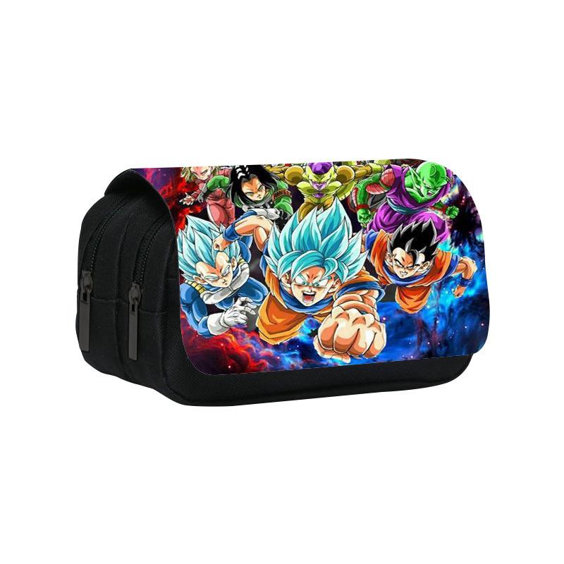 Dragon Ball Гоку Аниме Пенал Большие Пеналы Канцелярский Пенал Для Мальчиков Trousse Двухслойный Школьный Пенал