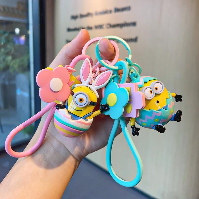 Adorable Minion Cartoon Car Keychain Backpack Charm Cute Gift Wholesale