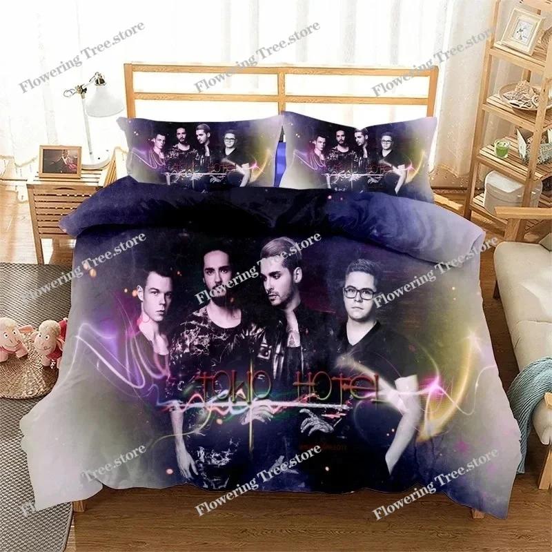 Rock Band Tokio Hotel 3D Печать Комплект постельного белья Пододеяльники Наволочки Одеяло-плед Комплекты постельного белья Постельное белье Кровать