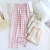 2026 Новые весенние и осенние женские пижамные штаны 100% хлопок Разноцветные принтованные брюки Повседневные свободные Большие домашние штаны низ