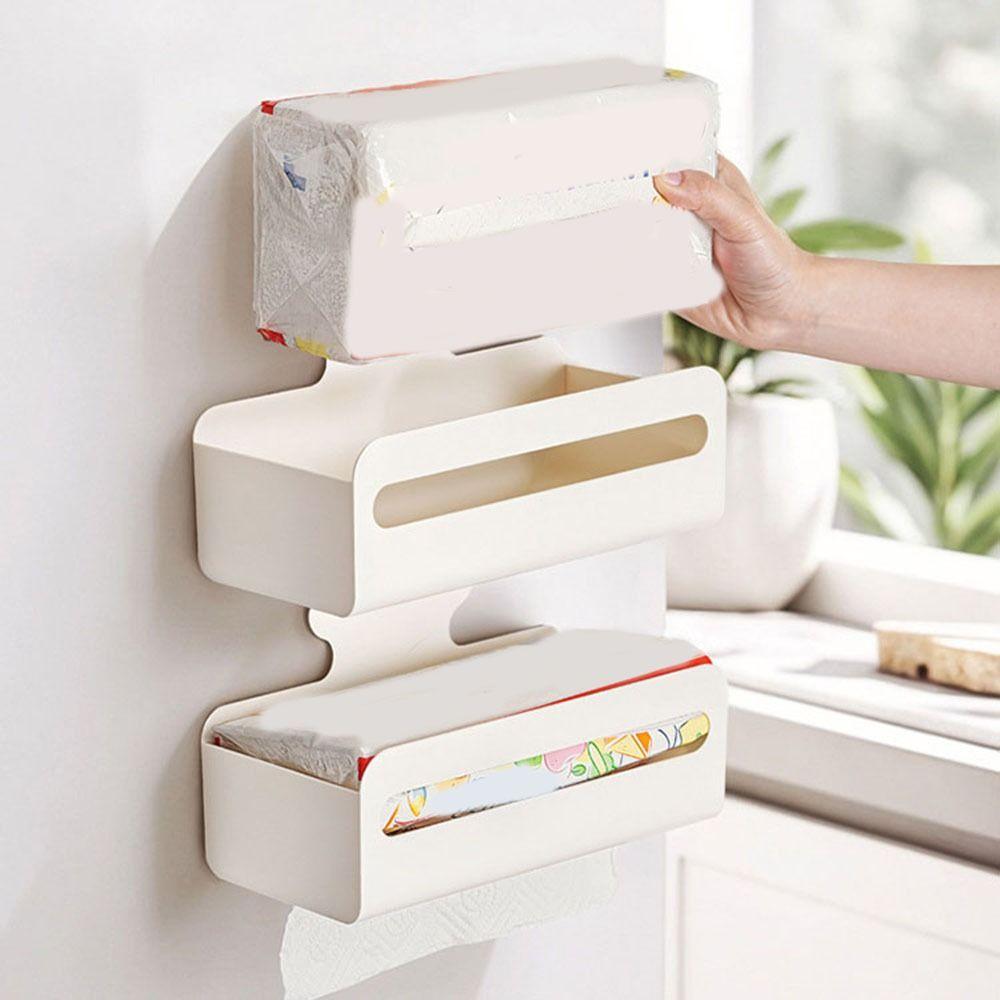 Large Capacity Magnetic Storage Box Wall Mounted Refrigerator Organizer  Bathroom