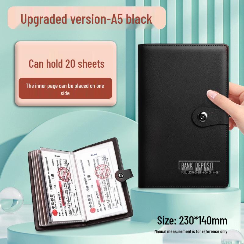 Многофункциональный большой сертификат депозита и зажим для денег для банковского использования