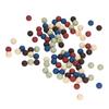 100pcs 9mm Silicone Beads DIY Round Multiple Colors Silicone Loose Beads for Necklaces Baby Toys Type A