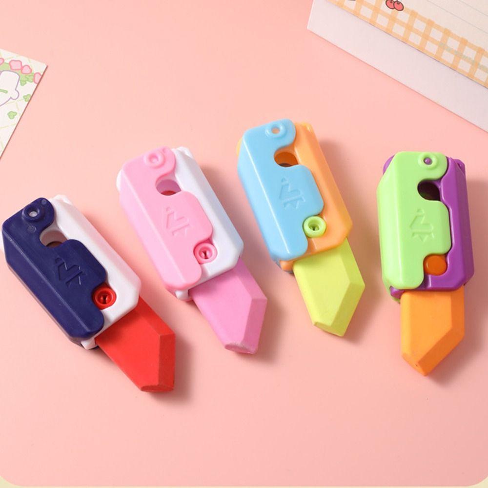 High Elasticity Fidget Toys Eraser Traceless Carrot Eraser Kawaii Pencil Wiping Eraser  Art