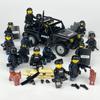 Special Police Patrol Car Building Blocks Toy Special Police Doll Weapon Accessories