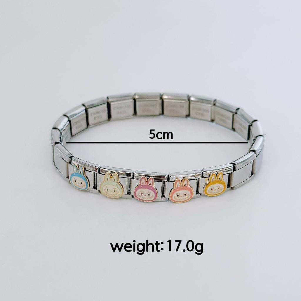 Explosive Sale Cartoon La Home Bracelet Colorful Square Module Premium Cartoon Bracelet