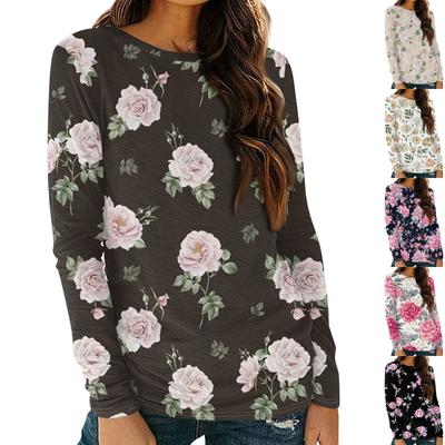 Женские рубашки с длинным рукавом и круглым вырезом, базовая футболка, повседневный топ, осенняя модная туника, облегающие футболки