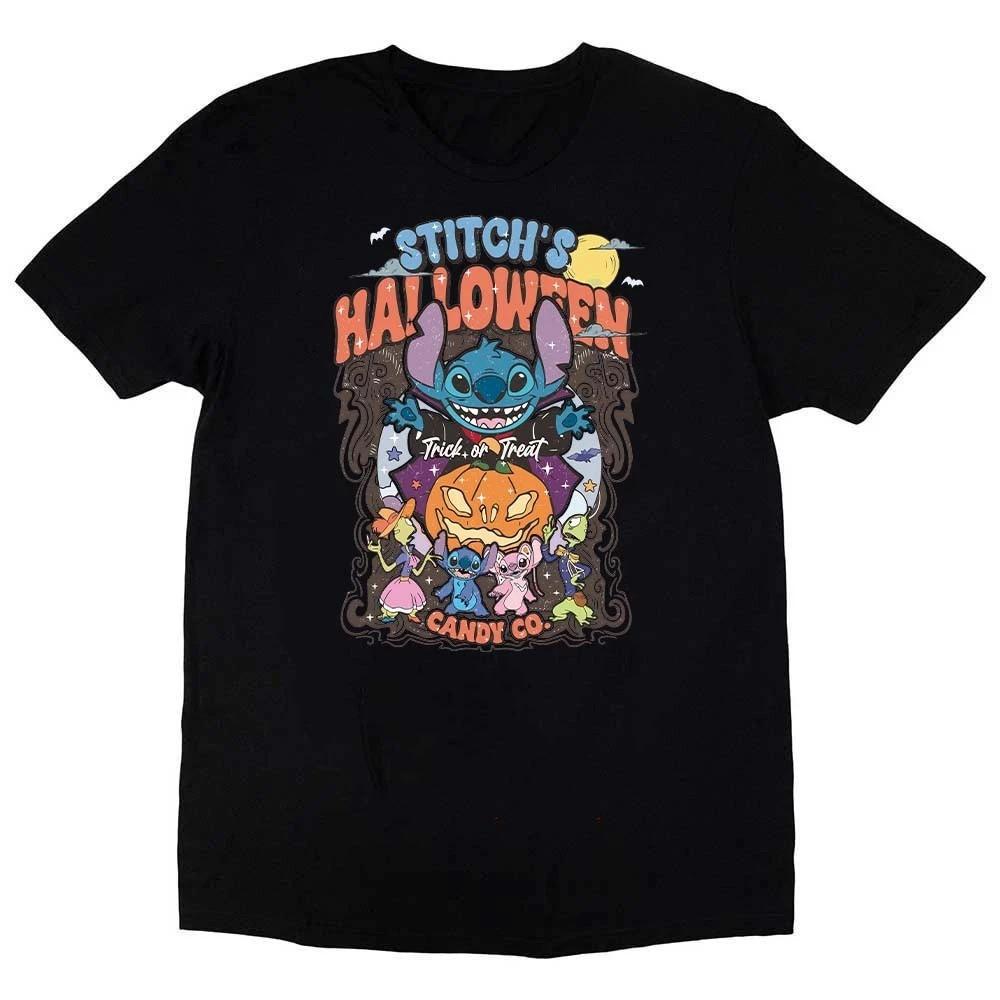 Stitch Halloween Spooky Black Tshirt