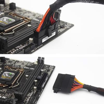 Atx 24Pin 90 градусов 24-контактный на 24-контактный адаптер питания материнская плата разъемы питания модульные для кабелей питания