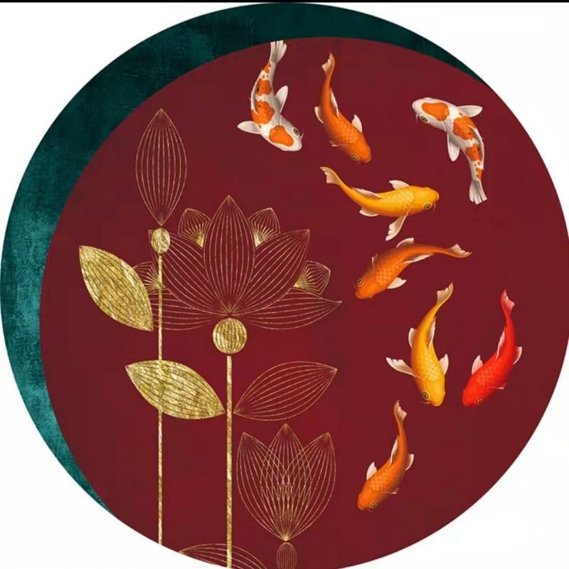 Новый китайский круглый ковер в китайском стиле для гостиной, спальни, кабинета, круглого одеяла в стиле Чжучжоу, модного журнального столика в национальном стиле, коврика для кровати, одеяла