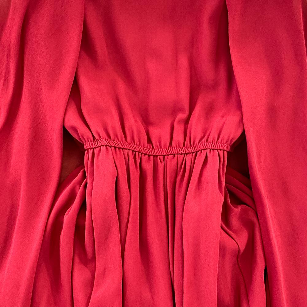 RUGOD Летнее легкое и знакомое стильное платье с круглым вырезом, рукавами в виде листьев лотоса, талией и тонким разрезом, платье трапециевидной формы, большое свободное платье