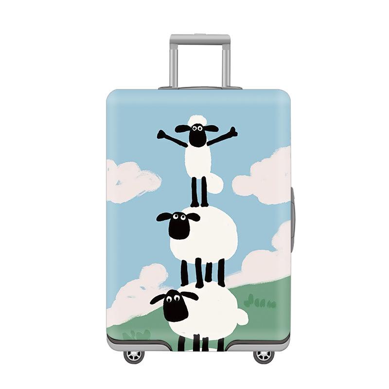 Thickened Cartoon Leather Suitcase Covers: Protective Dust Cover for 20, 24, and 28 Trolley Cases