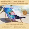 Hatsune Miku Neon Cyberpunk Anime Beach Towel Digital Print Quick Dry For Pool Camping Outdoor Travel Gift