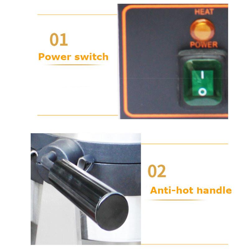 220V Hamburger Machine Burger Machine Ice Cream Waffle Machine Panini Press Baking