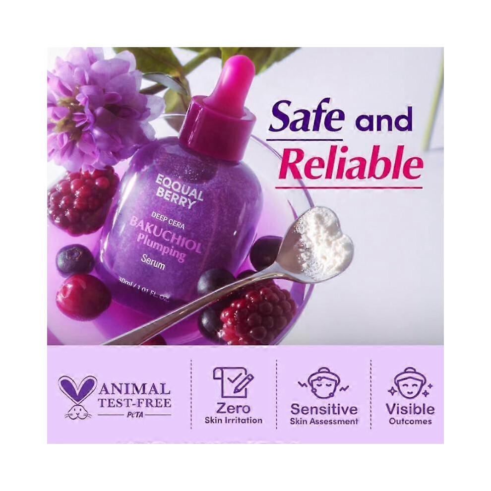 (Purple)Anti-Aging Vitamin Illuminating Serum Contains 99% Pure Bakuchiol 5,000ppm 30ml