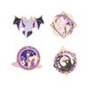 Xiaomi 3-4Pcs/Set Fantasy Novel Black Dragon Enamel Pin Vintage Sewing Machine Wizard Magic Cat Mystical Moth Butterfly Brooch Jewelry
