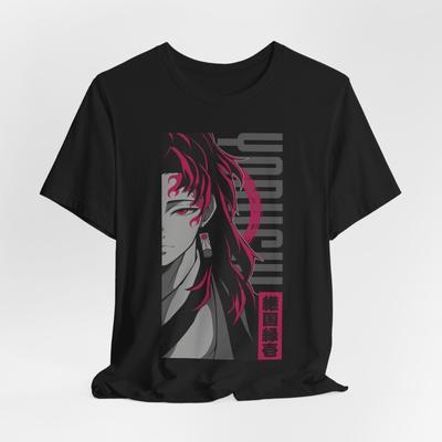 Yoriichi Аниме Графическая футболка Японская мультяшная рубашка Манга Футболка Подарок для Отаку