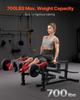 Leg Extension and Curl Machine, Seated Leg Rotary Extension for Thigh, Adjustable Lower Body Specialty Exercises Equipment, Heavy Duty Workout Bench