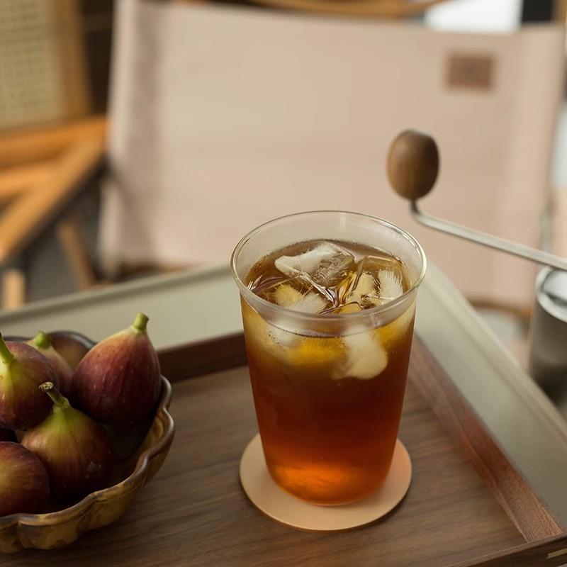 Glass Coffee Curled Latte Cup Transparent Milk Juice Drinking Glass Set Simple Cup Household Kitchen Resturant Tea Cup 2025 New