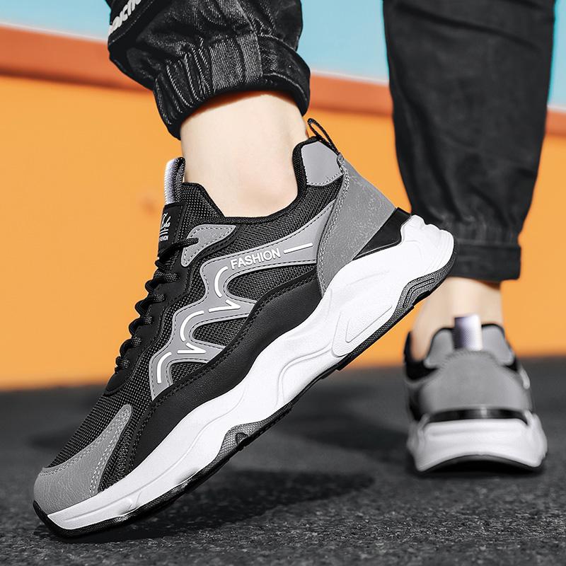 Мода 2024 Новые мужские кроссовки Удобная повседневная мужская обувь легкая дышащая для ходьбы и бега дизайнерская весна и осень