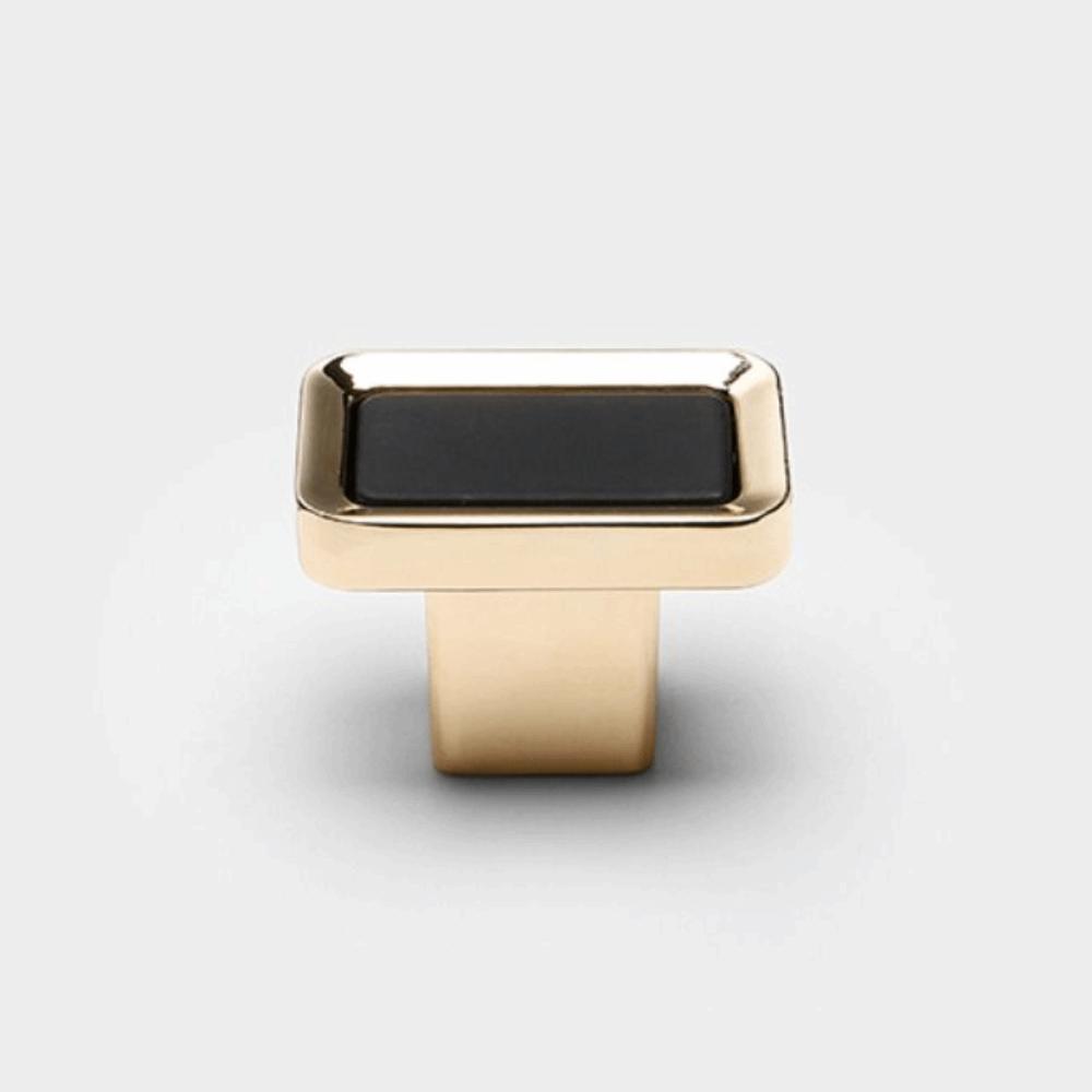 Square Single Hole Square Single Hole Handle Zinc Zinc Zinc Alloy Black Gold Handle  Cabinet Doors