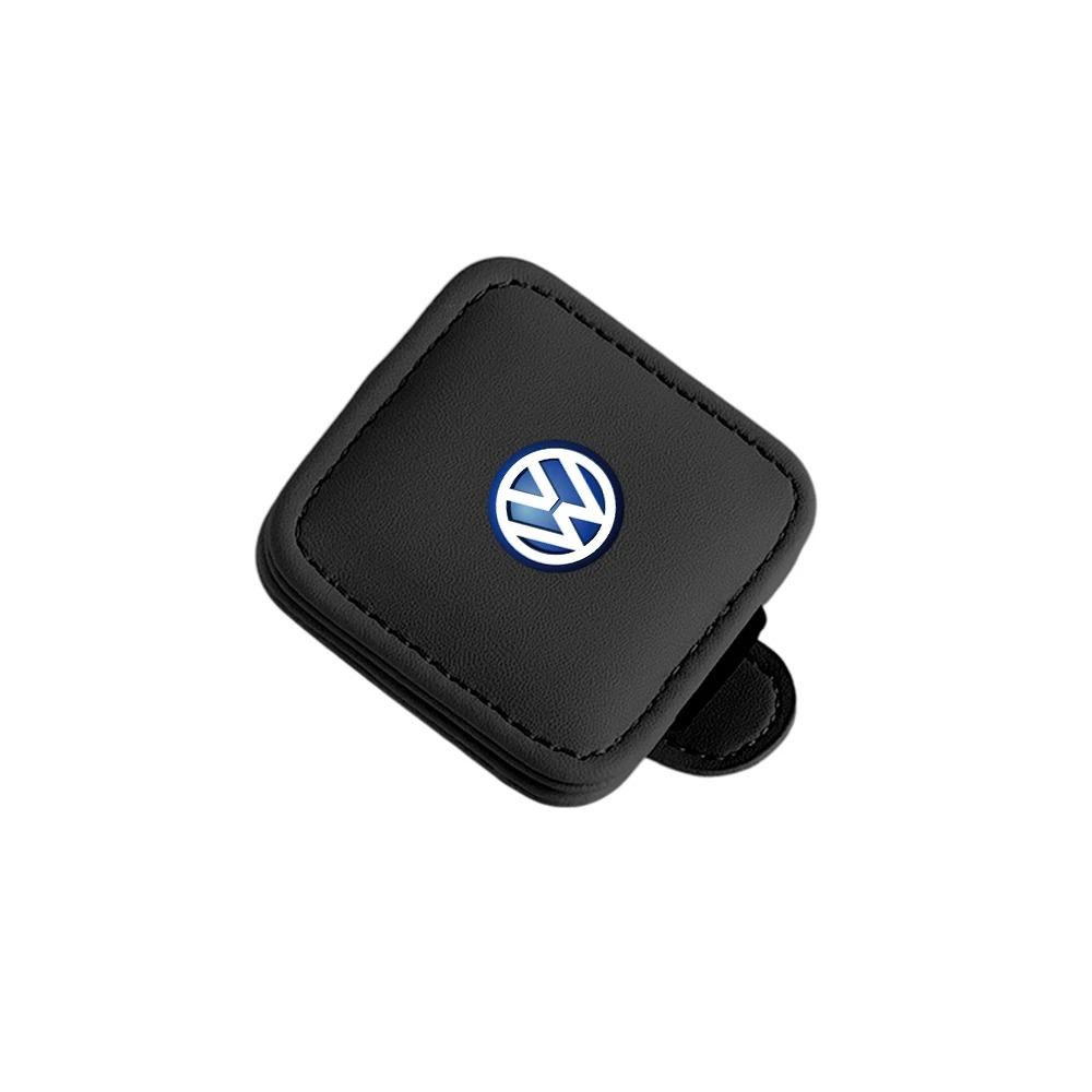 Car Glasses Holder Sun Visor Sunglasses Clip Card Accessories Valve Cap For VW Golf Amarok T5 Phaeton Teramont ID3 Tiguan T-Cros zl6