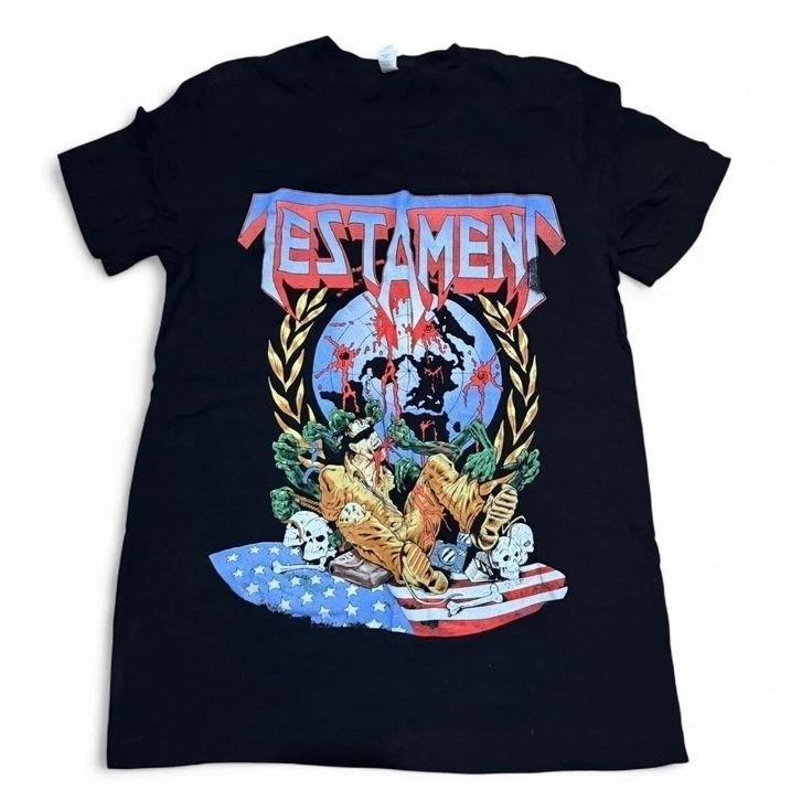 Горячая Редкая Футболка Группы Testament The Legacy Хлопок Черный S до 5XL Футболка LL1087 Унисекс Футболка