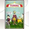 Металлическая вывеска пива Tuborg Ретро Мультяшное Настенное Искусство с Юмористической Немецкой Цитатой Идеально для Мужской Комнаты Бара Гаража Декора Фермерского Дома