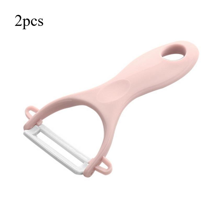 2 шт. Кухонная утварь Бытовая овощечистка Кухонные гаджеты Нож для очистки овощей Многофункциональный Нож для очистки дыни Керамический нож для очистки овощей Бытовая овощечистка