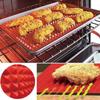 Red Pyramid Bakeware Pan Nonstick BBQ Silicone Mat Microwave Oven Barbecue Tray Tools
