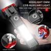 Фонарик Usb перезаряжаемый фонарик с молотком, ножом, аккумулятором, светодиодный рабочий свет для улицы