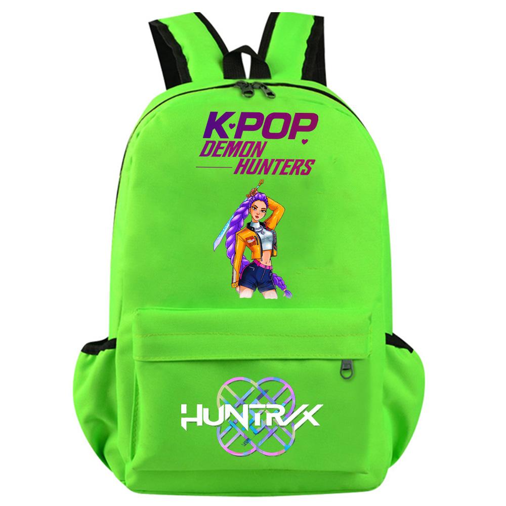 Anime Cartoon Kpop Demon Hunters Printed Backpack for Teenager Student Girl Boy Bookbag Schoolbag Women Large Capacity Travel Bag Kid Gift Mochila