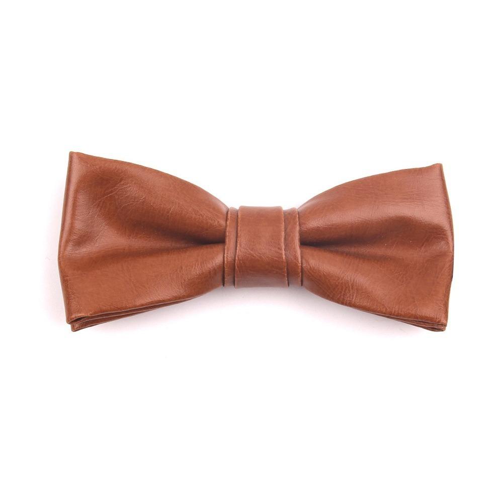 Мягкий галстук-бабочка из ПУ-кожи Регулируемый ретро-галстук Классический мужской галстук Рубашка