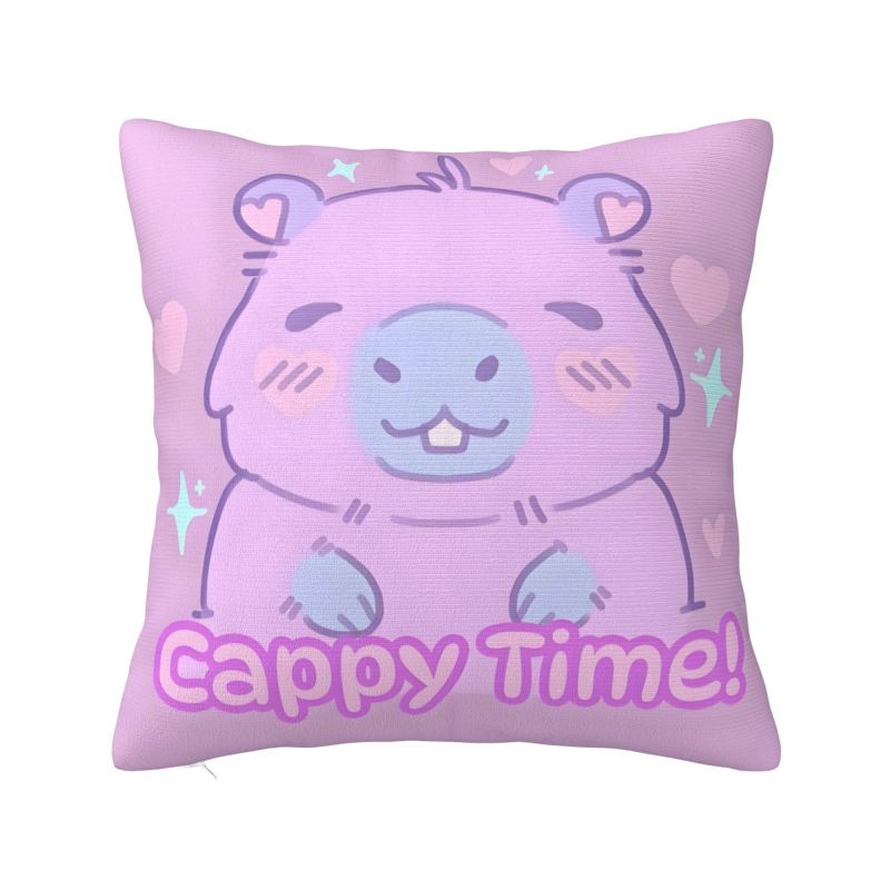 Custom Funny Colourful Capybara Printed Pillow Case xcm Decoration Nordic Outdoor Cushions Square Pillowcase