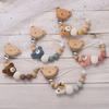 Bear Pacifier Holder Clips Dummy Nipple Baby Teether Toys Straps Baby Pacifier Chain  Toddler