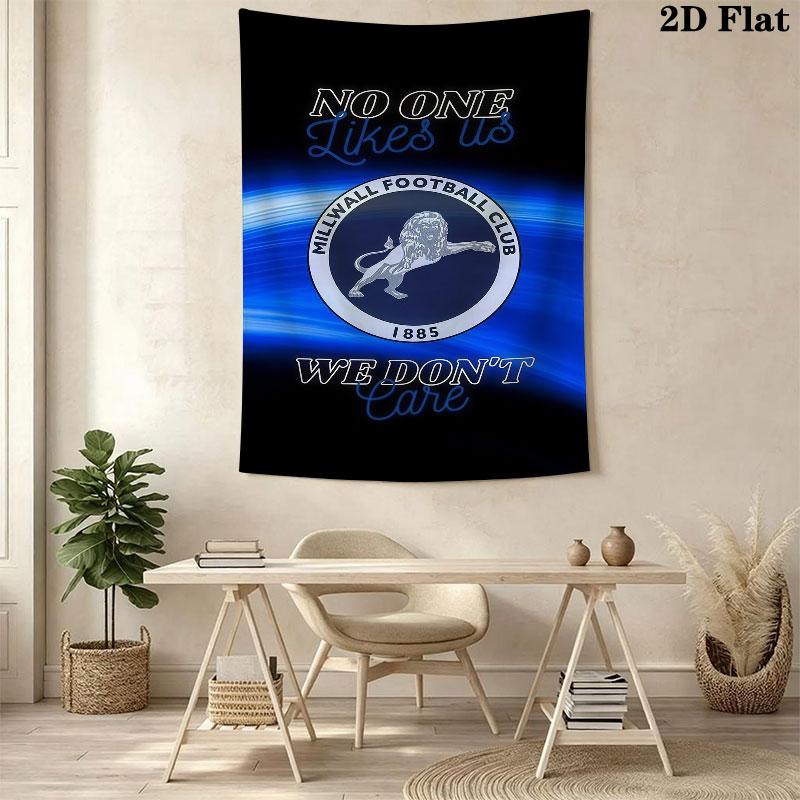Millwall F .C Wall Hanging Printed Fabric Blanket Decorative Tapestries for Bedroom Living Room Home Decor