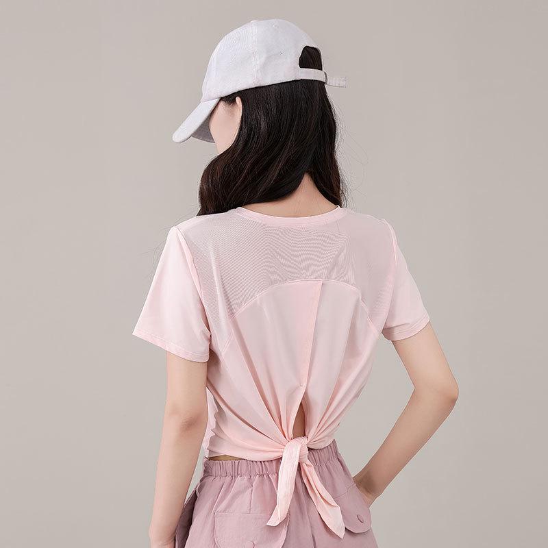 Женский летний комплект спортивной одежды быстросохнущий для бега, бадминтона, тенниса, йоги - юбка и топ маленьких размеров