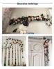 Artificial Rose Vine Air Conditioner Pipe Cover Decoration