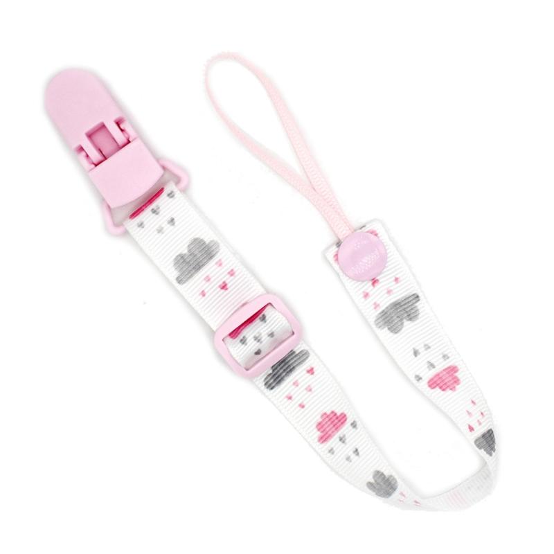 Мультяшная фиксированная кнопка, зажим для детской соски, цепочка с лентой, держатель для пустышки, цепочка