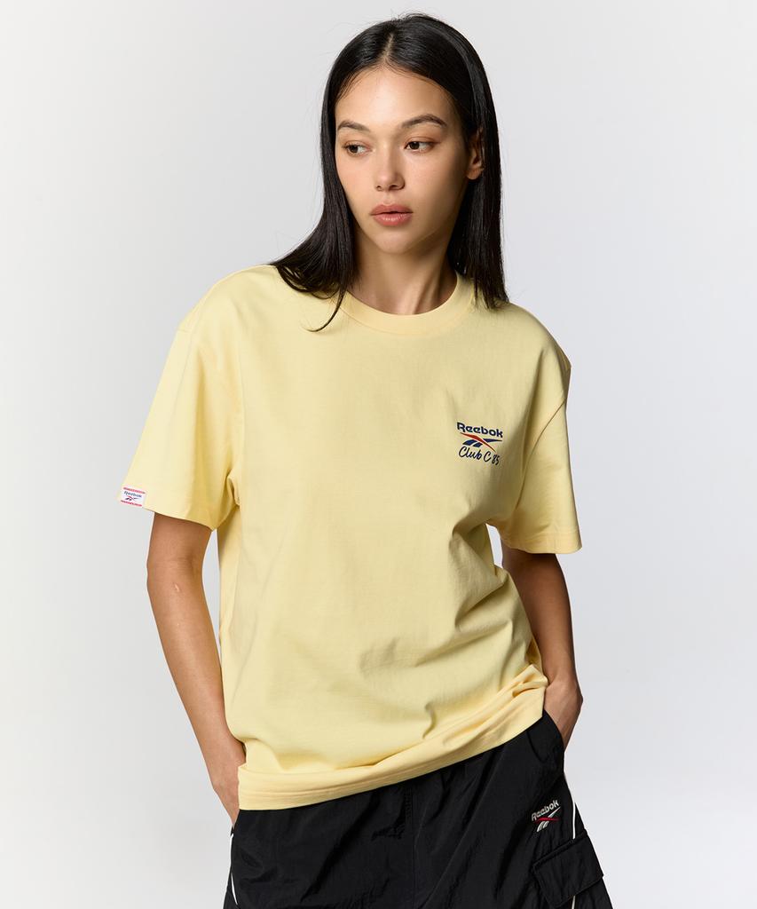 REEBOK Club C 40Th Anniversary Graphic T-Shirt - Butter