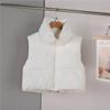 Новый осенне-зимний женский жилет из хлопка Wish Down с коротким воротником-стойкой и шнурком, универсальный и модный