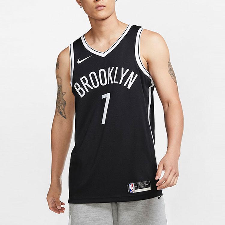 Nike Баскетбольная форма Brooklyn Nets Мужская Черная CW3658-010