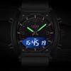 NAVIFORCE NF9242 9242 Мужские Кварцевые Часы Спортивные Водонепроницаемые Силиконовый Ремешок Повседневные Цифровые Часы Модные Роскошные Наручные Часы для Мужчин