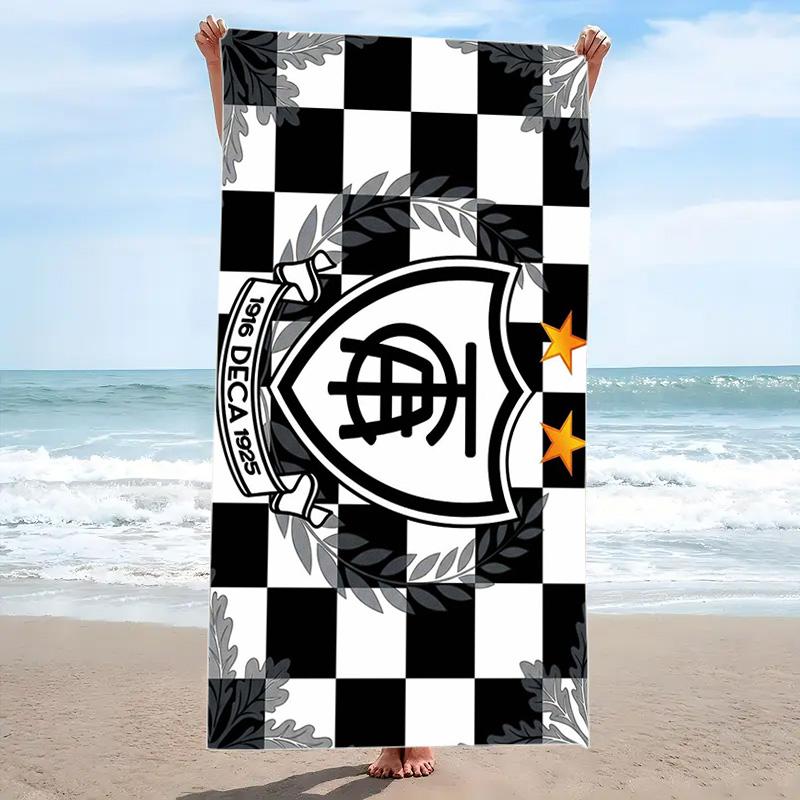 América MG Print Beach Towel, Large Soft Quick Dry Towel for Beach Camping Swimming