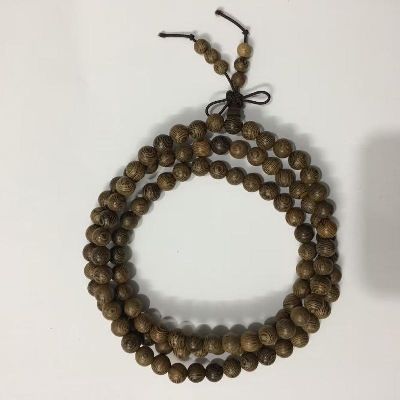Multilayer Wenge Prayer Beads Tibetan Buddhist Mala Buddha Bracelet Rosary Wooden For Women Men
