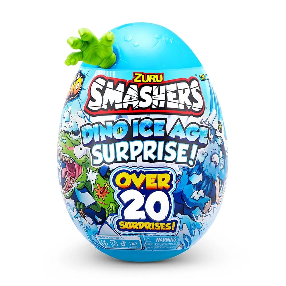 Smashers Dino Ice Age Raptor Surprise Egg Dinosaur Sand Slime Figure Toy [Used]