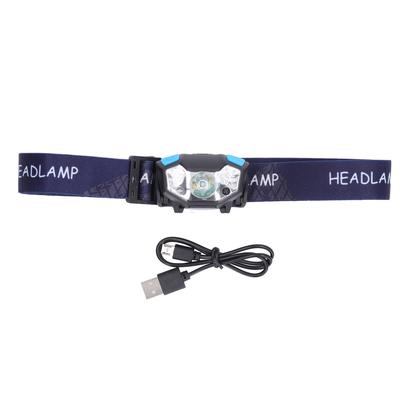 Налобный фонарь USB Зарядка Водонепроницаемый Налобный фонарь Высокая Яркость с Сенсором для Улицы Черный