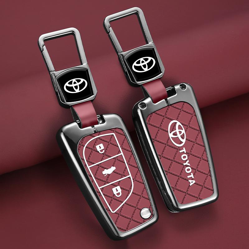 OFWP3 For Toyota Auris Corolla Avensis Verso Yaris Aygo Scion TC IM 2014 2015 2016 Key Bag New Zinc Alloy Car Remote Key Case Cover