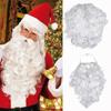 Adult Christmas Cosplay Props Party Festival Curly Wigs False Beard Santa Mustaches Santa Wig