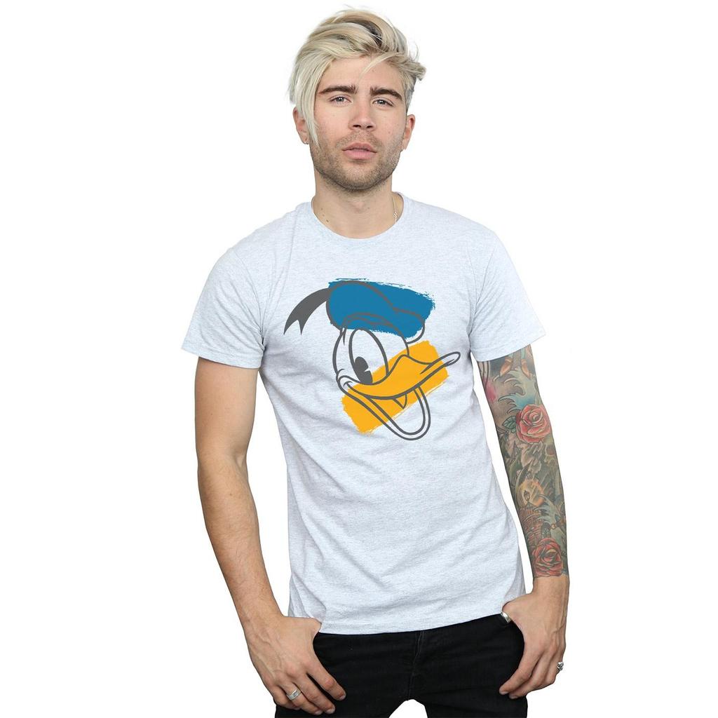Disney Mens Donald Duck Head T-Shirt